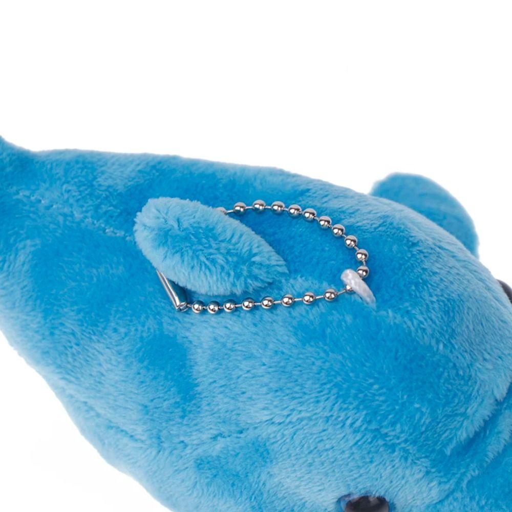 Plush Cartoon Plush Whale Keychain Soft Stuffed Whale Pendant Children Toys