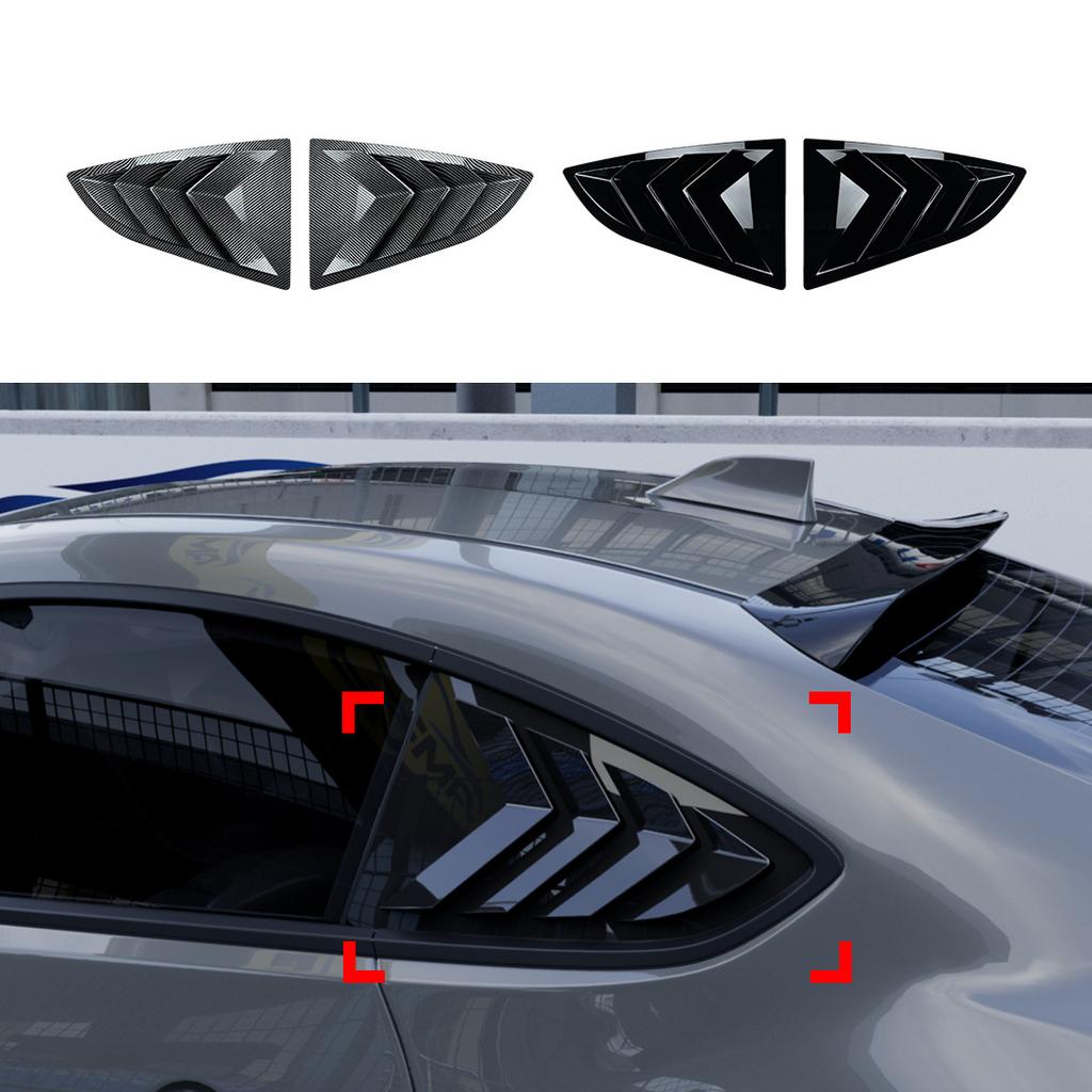 Car Rear Window Shutter Cover Trim For Toyota GR86 Subaru BRZ 2022 2023 2024 Side Window Louver