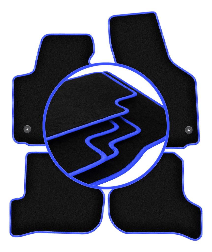 CARLUX-BLUE Automatten für: Seat Leon II Schrägheck (2005-2012)