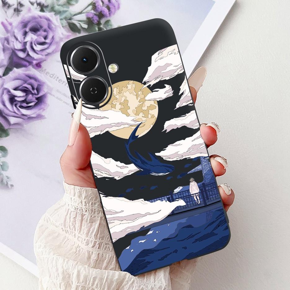 For Tecno Spark GO 2 Case LJ7 Popular Painted Cover 6.67'' Soft Silicone Phone Case For Tecno Spark Go2 SparkGo2 Back Cover Bags