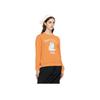 FILA Heritage Cat Letter Print Casual Pullover Sweatshirt Women sweatshirt Jam-Orange F11W348210F-OR
