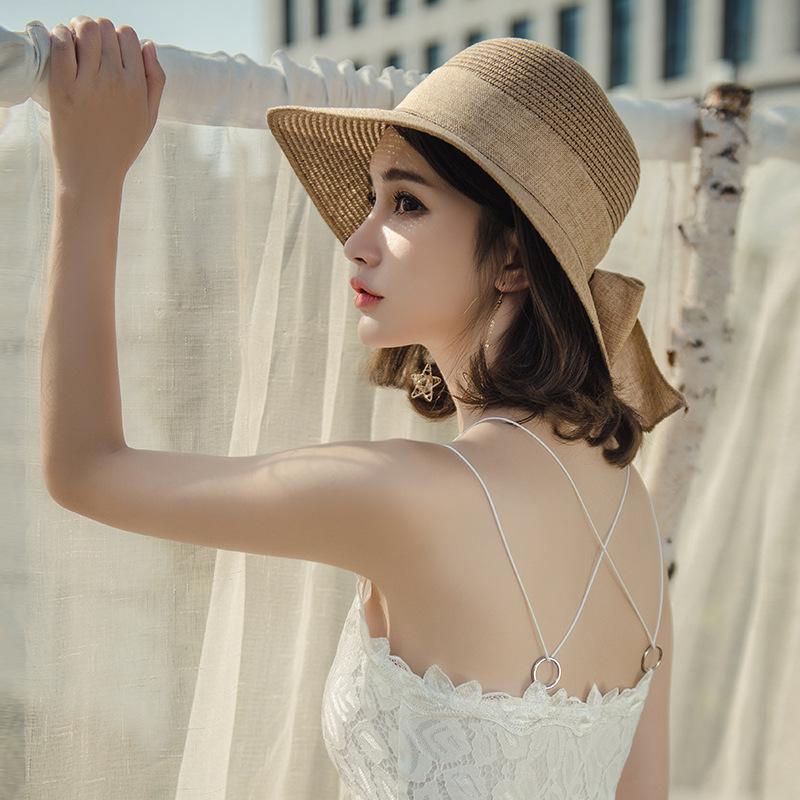Sun Hat Women's Sunscreen UV Protection Summer Hat Fashion Sunshade Straw Hat Korean Version Versatile Trend Beach Hat