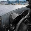 Flanell-Armaturenbrettmatte für Abarth 595 695 (2012–2024) Fiat 500 (2012-2019) - Blendfreier Sonnenschutz Teppich für das Auto-Interieur
