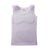Autumn and winter German velvet girls' development period seamless thermal underwear students antibacterial belly vest girls with chest pads vest