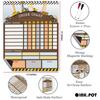 Inkdotpot Magnetic Dry Erase Weekly  Daily Chore Chart Schedule Board for Kids Chores Reward Chart,Good Behavior Chart