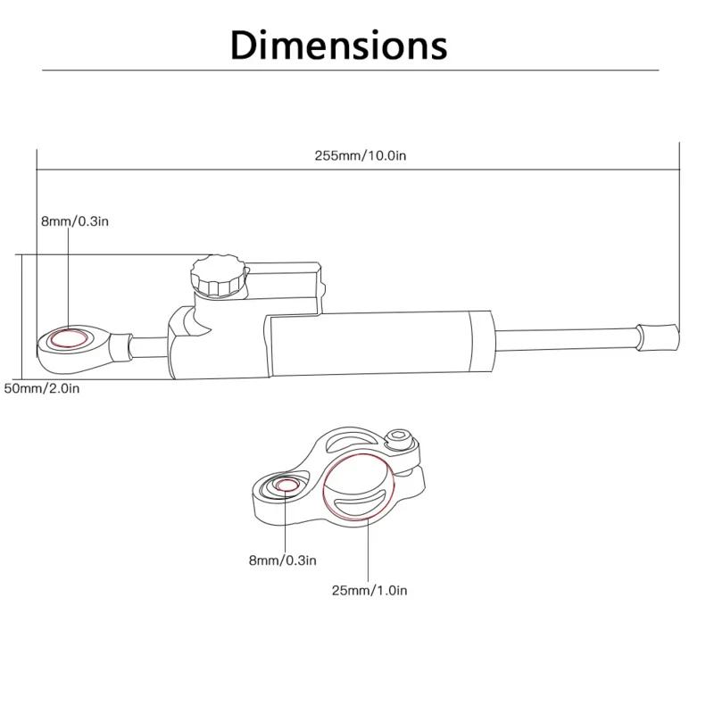 For KAWASASKI Z750 Z800 Z900 Z1000 Z 750 Z 800 Z 900 Z 1000 Versyys 650 Motorcycle Damper Steering Stabilize Safety Control