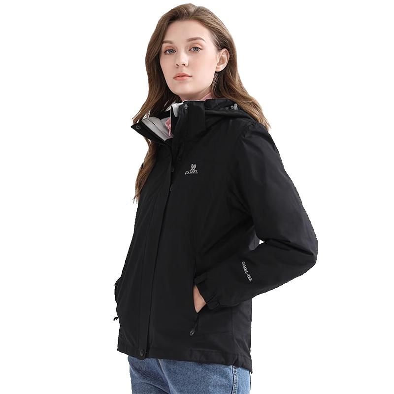 CAMEL Unisex 3-in-1 Waterproof Fleece-Lined Outdoor Jacket