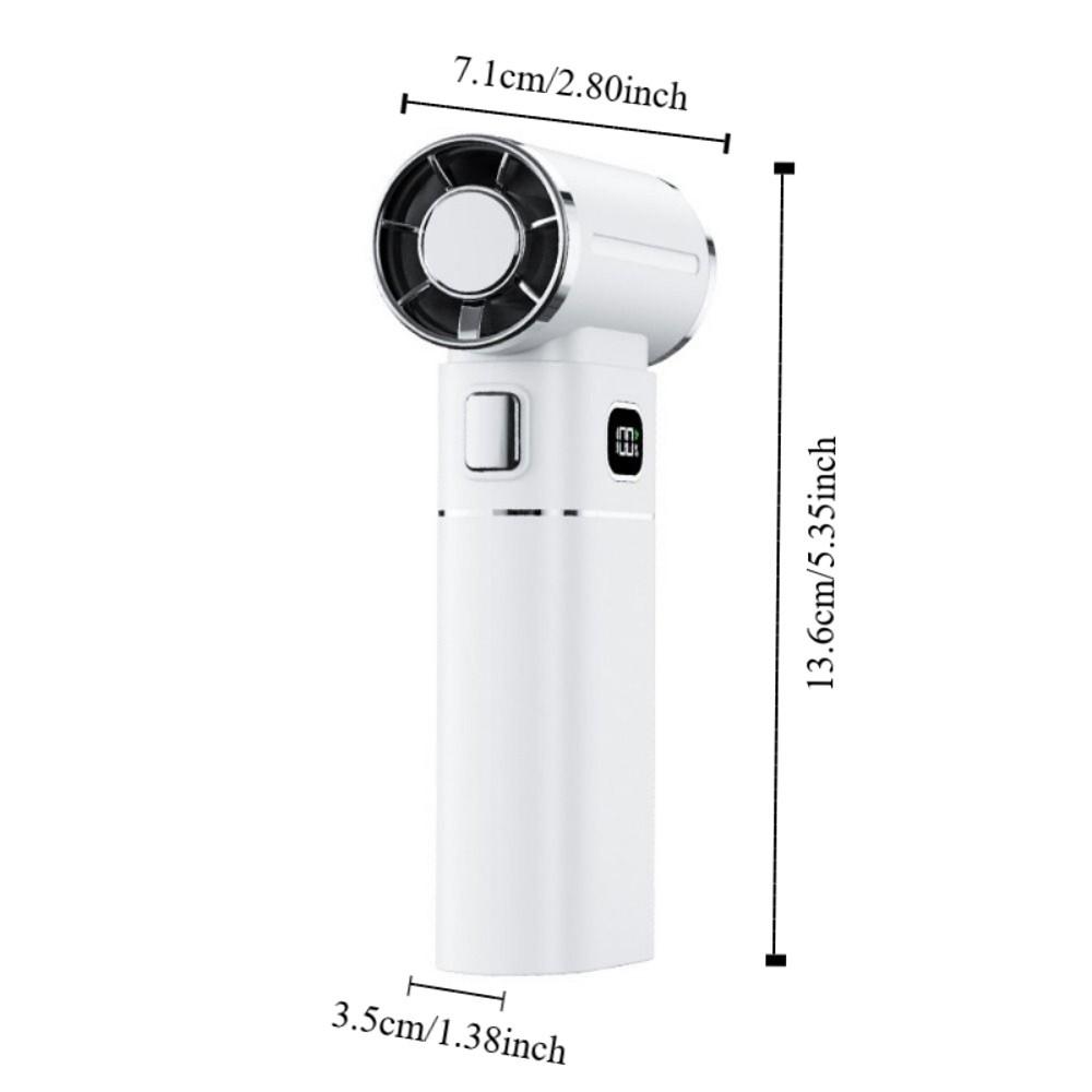 Brushless Motor Handheld Turbo Violent Fan Digital Display Mini Electric Air Blower  Keyboard