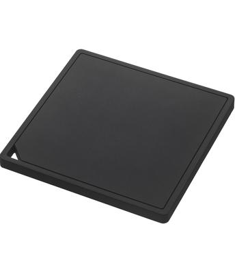 Yamazaki Jitsugyo Silikon-Untersetzer, quadratisch, schwarz, B15 x T15 x H1 cm, Turm, hitzebeständig, aus Silikon, 2953, ca.