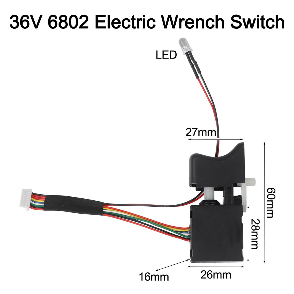 Schraubenschlüssel Schalter Licht 1 Stück Geschwindigkeitsregelung Auslöseschalter 36V