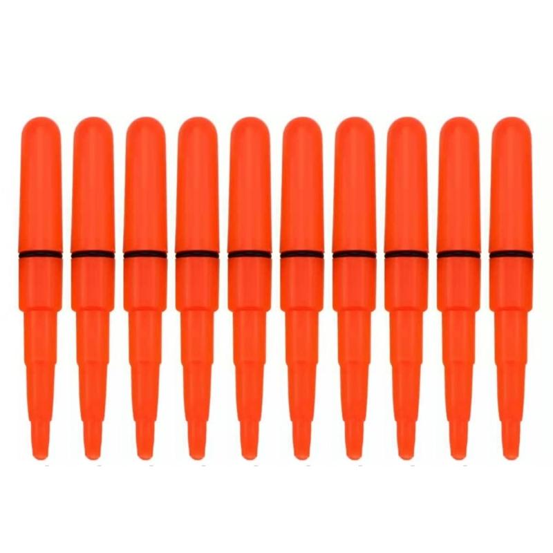 10Pcs Outdoor Fishing Rod Tip Glow Stick Plugs-in Night Fishing Led Glow Stick Luminously Stick Night Fishing Tool