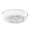 Round Makeup Organizer Countertop Rotating Clear Nordic Style Cosmetic Storage Box