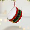 Weihnachtstrommel Anhänger Weihnachtsbaum Hängendes Ornament Mit Festlicher Dekoration Für Feiertagsfeiern