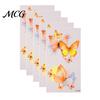Easy Apply Tattoo Stickers 5 Sheets Butterfly Stickers, Waterproof Temporary Flower Tattoos, Colorful Safe Skin Tattoos Face Body for Parties