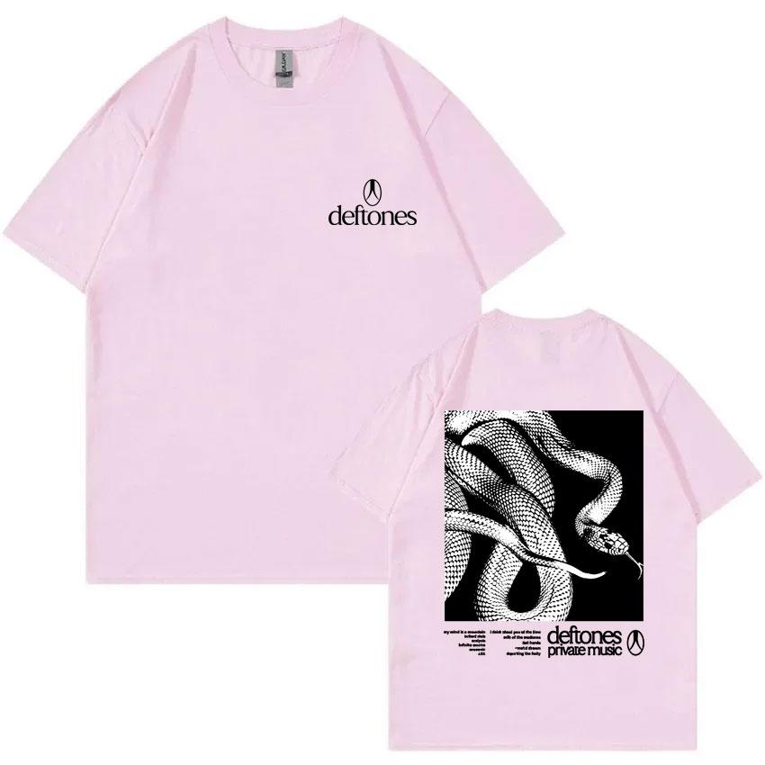 Rock Band Deftones Private Music Snake Graphic T Shirt Unisex Women Clothing Alternative Heavy Metal Oversized Short Sleeve T-shirt