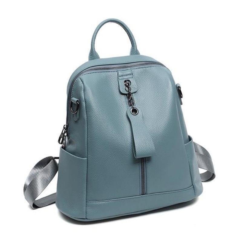 Backpack women's new first-layer cowhide leather women's bag versatile casual large-capacity satchel women's travel backpack