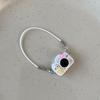 Dollhouse Mini Pendant Cartoon Camera Bow Knot Lanyard Accessory