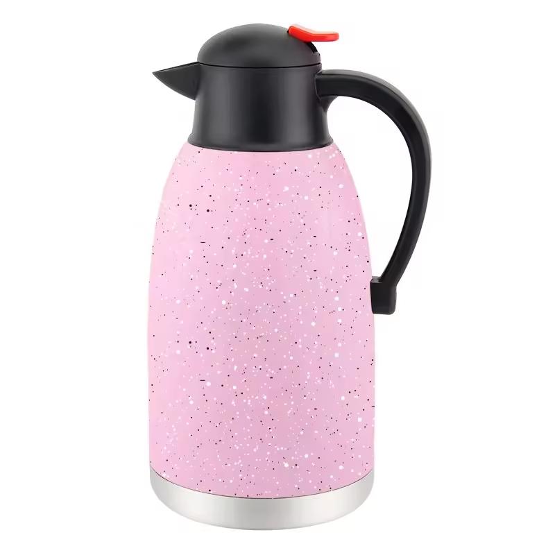 Stainless Steel Double Wall Vacuum Hot Water Kettle Insulated Thermal Tea Coffee Pot for Outdoor Camping