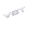 3D Metalowe V6T V8T Logo Emblemat Samochodowy Odznaka Naklejki Bagażnik Naklejka z Pojemnością Silnika Dla S3 S4 S5 S6 S7 S8 A4L A5 A6L A7 Q3 Q5 Q7 A3
