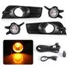 LED Fog Lights For Chevrolet Cruze 2009 2010 2011 2012 2013 2014 Headlights Fog Lamps Covers Frame Grille Wiring Harness Kit 12V