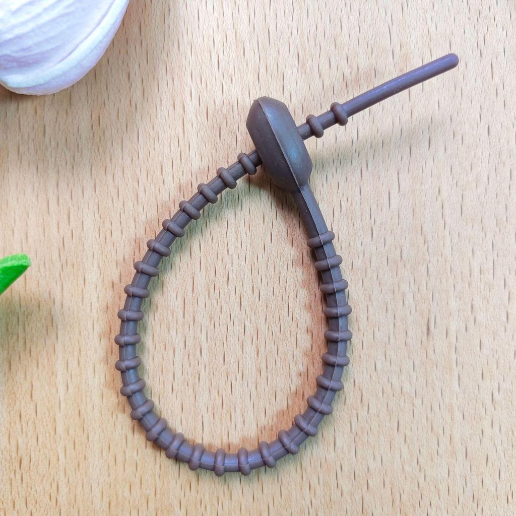 220mm Colorful Silicone Cable Tie Keychain & Wire Organizer