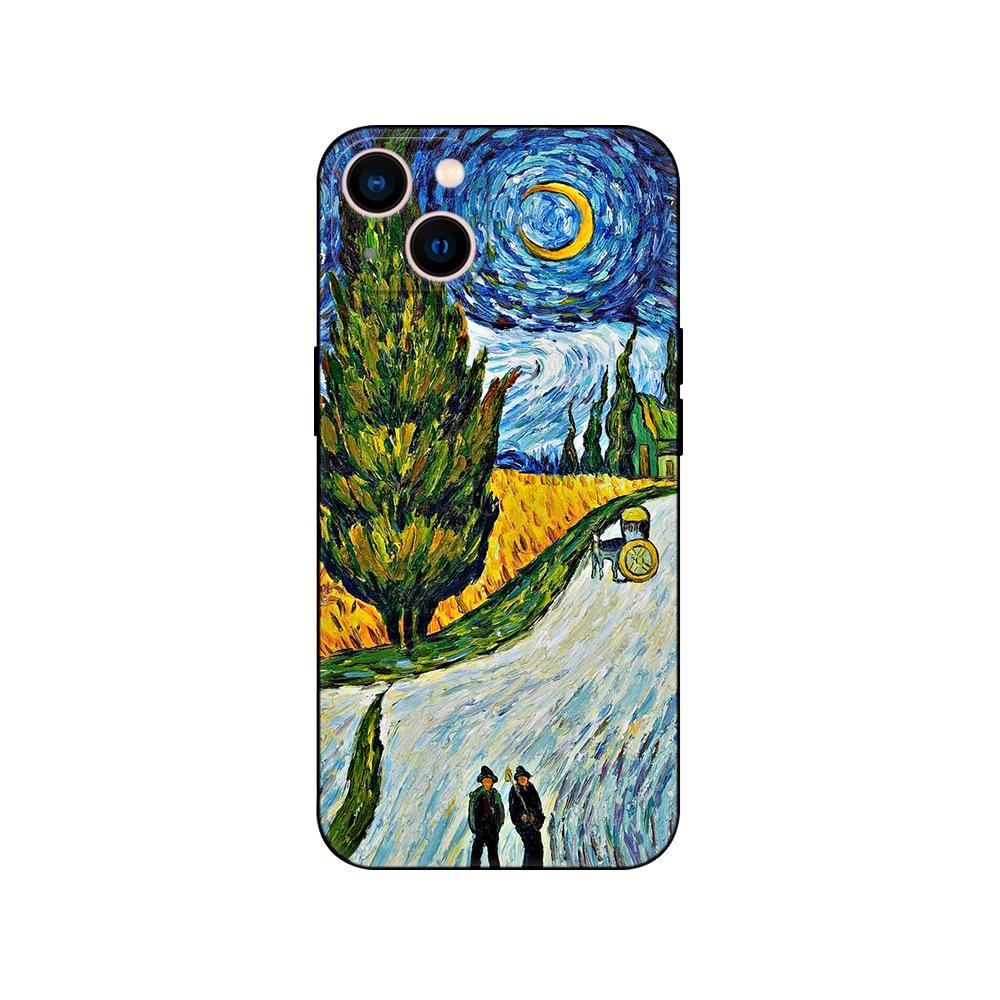 

М’який модний анімований телефон для Iphone 13 XS X 6 Plus 6s 8 12 14 7 XR Mini 11 Max Pro Silicon Straight TPU Soft Silicone Cover Iphone 14 Pro Max безодня