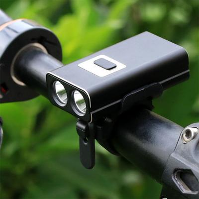 High Power USB Charged 2xT6 LED Bicycle Headlamp