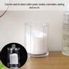 Round Clear Acrylic Makeup Cotton Pad Swab Holder Makeup Cosmetic Storage Organizer Box