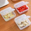 1PC Contenedor para Queso en Lonchas para Frigorífico, Caja de Almacenamiento de Plástico Transparente para Bloque de Mantequilla y Lonchas de Queso con Tapa Abatible para Alimentos de Refrigerador
