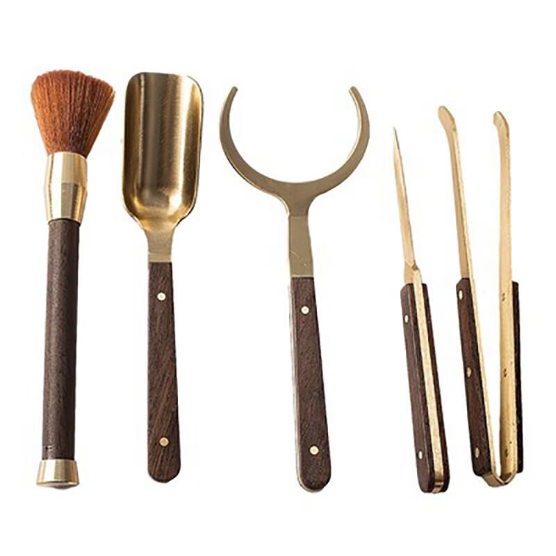 Jialang 5-Piece Ebony Tea Ceremony Tool Set
