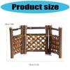 92MF Bamboos Miniature Fairys Garden Ornament Fence Picket Fence for Dollhouses Plant Pot Wooden Decorative Picket Fence