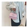 Pink Tote Bowknot Bags Women Single Shoulder Crossbody Bags Niche Fashion Cute Small Square Bag