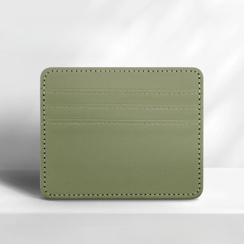 1Pc Pu Leather ID Card Holder Candy Color Bank Credit Card Box Multi Slot Slim Card Wallet Women Men Business Cards Cover Case