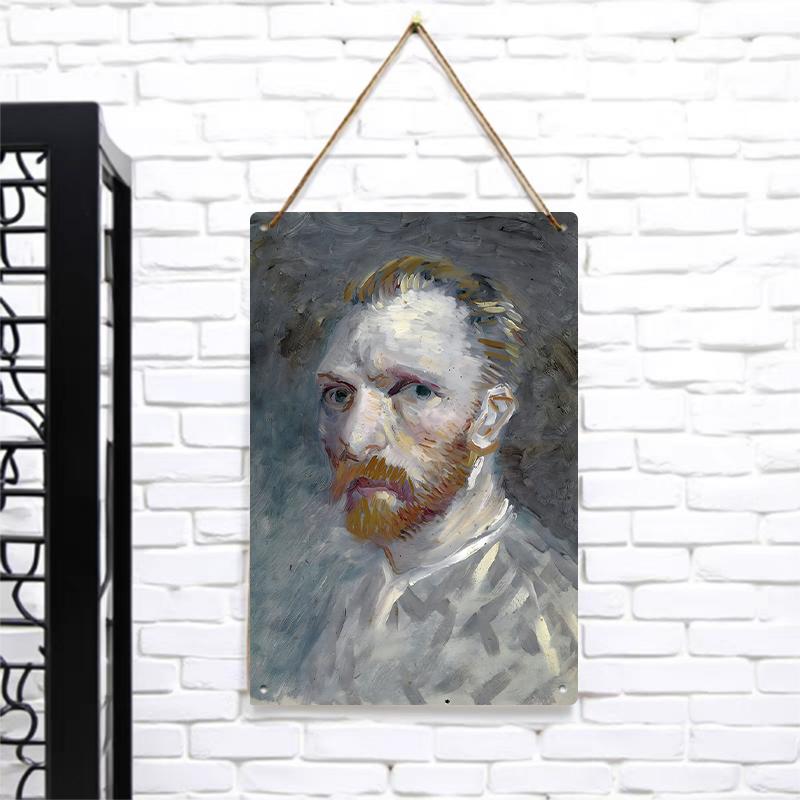 

Van Gogh Self Portrait Custom Metal Tin Painting Retro Home Decor Living Room Bedroom Wall Art Hanging 7.9x11.8In(20x30cm)