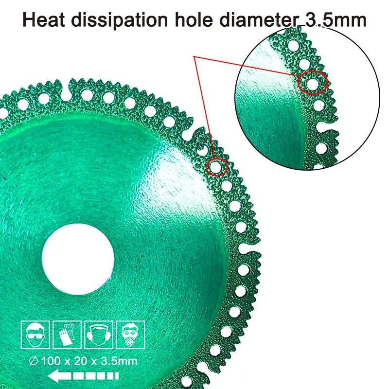 Multifunctional Composite Angle Grinder Brazing Cut Blade Dry Slicing Ceramic Tile Rock Plate Marble Iron Sheet Saw Blade Tool