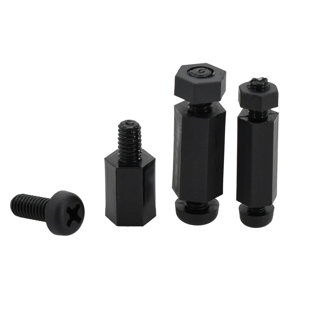 M2 M2.5 M3 M4 Nylon Motherboard Abstandshalter PCB Halterung Leiterplatten Säulen Rack Säulen Abstandshalter Kunststoff Sechskant Schraube Bolzen und Mutter Set