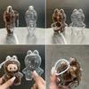 Transparent Shell For Labubu Mini Dustproof Protective Case for Labubu V4 The Monster Pin for Love Series Plush Doll Accessories