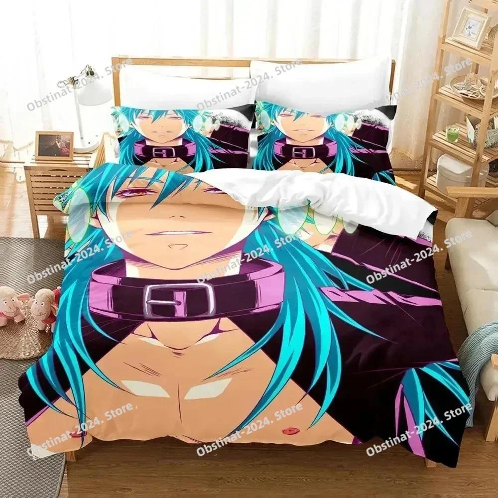 Anime DRAMAtical Murder Game Bedding Set Print single Comforter Quilt Bed Cover Duvet Cover Pillow Case 3 Pieces Kids Adult Size