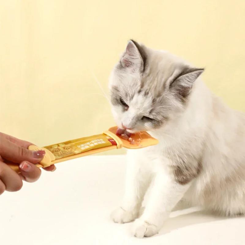 Squeezing Spoon for Cat Strip Feeder Squeezer for Pet Feeding Spoon for Cat Products