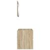 Bathroom Furniture Set Sonoma Oak Engineered Wood