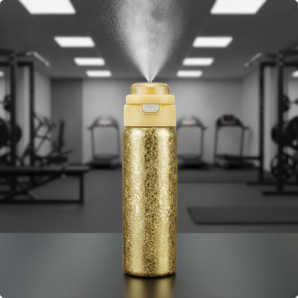 Mist Water Bottle with Built-in Mister Sprayer Portable for Gym Goers, Commuters