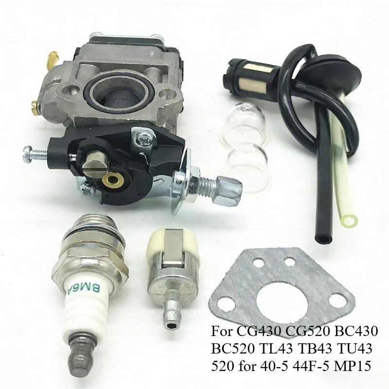Suitable For CG430 CG520 BC430 BC520 TL43 TB43 TU43 520 for 40-5 44F-5 MP15 carburetor
