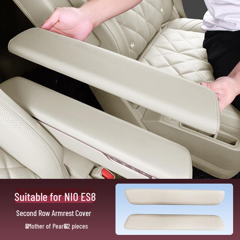 NIO ES8 Seat Armrest Cover: Fits 26 Models, Second-Row Protective Pad, Third Gen Interior Decoration