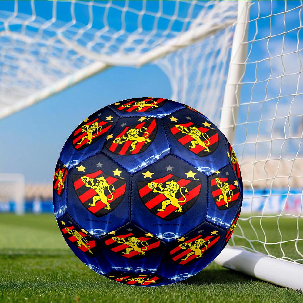 Fc Crest Design Printed Size 5 Soccer Balls, Anti-Slip, Protective Football, Outdoor Sport, a Unique Gift Suitable for him/her, Birthday