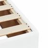 White Bed Frame 140x190 cm Faux Leather