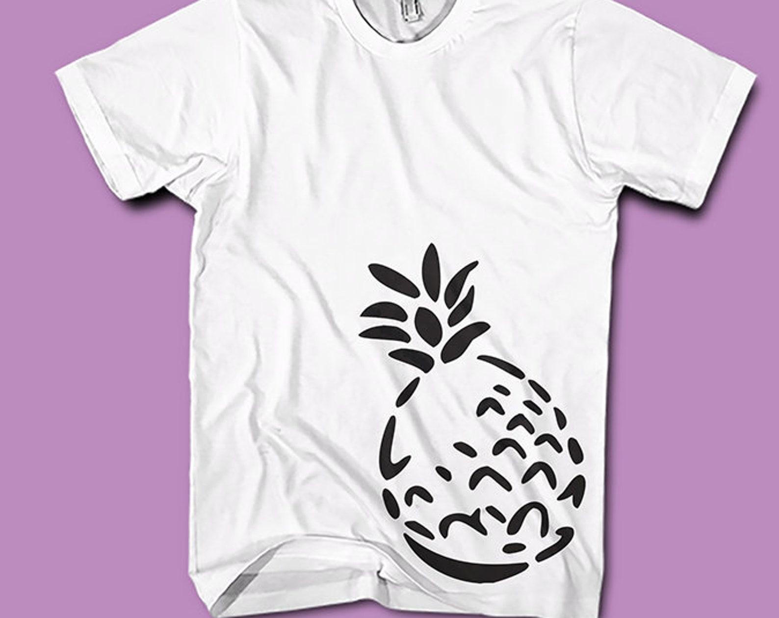Pineapple Graphic T-Shirt: Summer Shirt Fruit Top 4XL