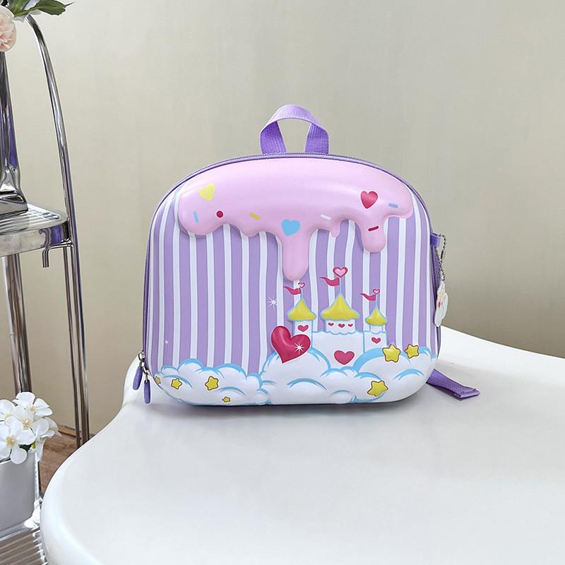 Charming Preschool Backpack For Boys And Girls Waterproof Pvc Material With Fun Animal Patterns