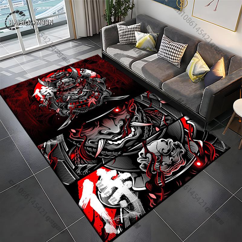 Samurai Spirits Teppe Yoga Stue Romdekor Barnas Krypematte Dørmatte Stue Områdeteppe Spill Vaskerom Gulvmatte