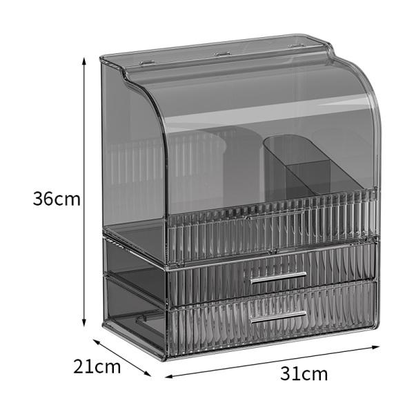 Boîte de rangement multicouche pour cosmétiques, boîte de rangement pour soins de la peau, armoire de rangement transparente en acrylique de grande capacité