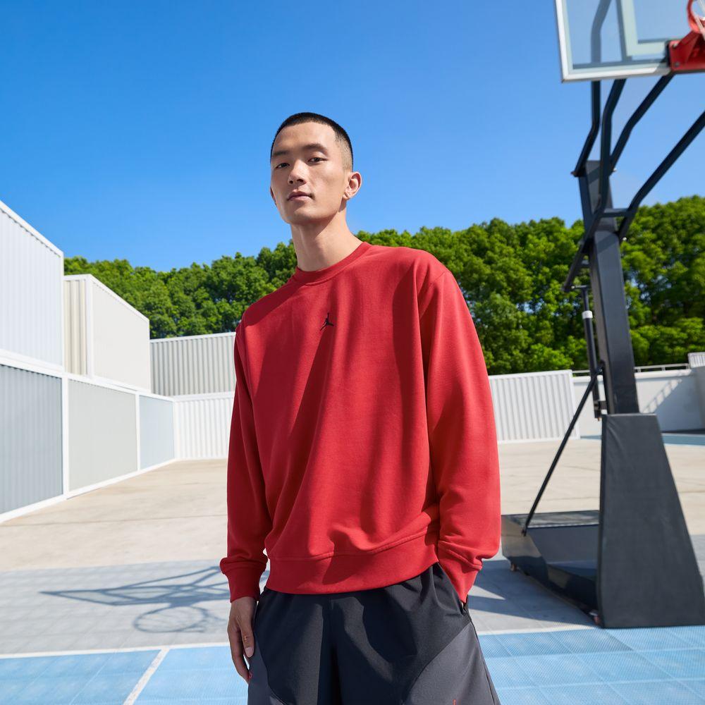 Jordan Sport Sweatshirts Men s Gym Red Crew Neck Moderate Regular M